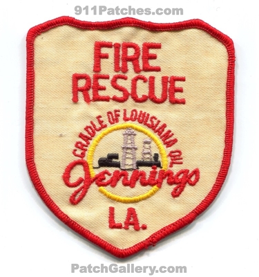 Jennings Fire Rescue Department Patch (Louisiana)
Scan By: PatchGallery.com
Keywords: dept. cradle of oil la.