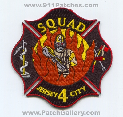 Jersey City Fire Department Squad 4 Patch (New Jersey)
Scan By: PatchGallery.com
Keywords: dept. jcfd j.c.f.d. company co. station