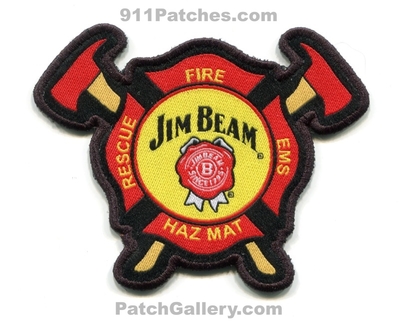 Jim Beam Fire Department Patch (Kentucky)
[b]Scan From: Our Collection[/b]
Keywords: dept. rescue ems hazmat haz-mat bourbon whiskey whisky