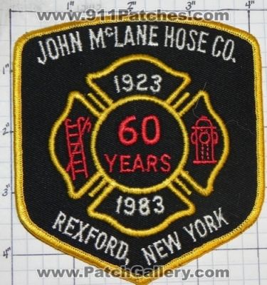 John McLane Hose Company Fire Department 60 Years (New York)
Thanks to swmpside for this picture.
Keywords: co. rexford dept.