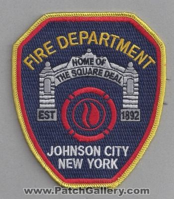 Johnson City Fire Department (New York)
Thanks to Paul Howard for this scan.
Keywords: dept. home of the square deal