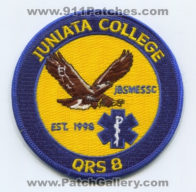 Juniata College Emergency Medical Services EMS Quick Response Service QRS 8 Patch (Pennsylvania)
Scan By: PatchGallery.com
Keywords: ambulance est. 1998
