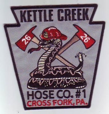 Kettle Creek Hose Co #1 (Pennsylvania)
Thanks to Dave Slade for this scan.
Keywords: company number cross fork 26