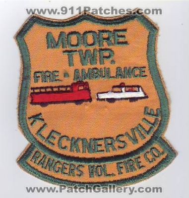 Klecknersville Rangers Volunteer Fire Company (Pennsylvania)
Thanks to Dave Slade for this scan.
Keywords: vol. co. ambulance moore twp. township