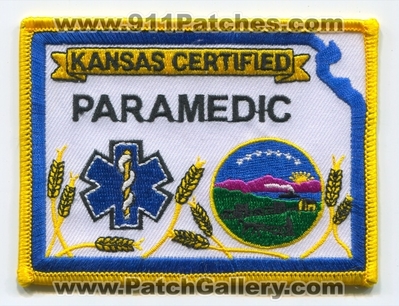 Kansas State Certified Paramedic EMS Patch (Kansas)
Scan By: PatchGallery.com
Keywords: ambulance emergency medical services