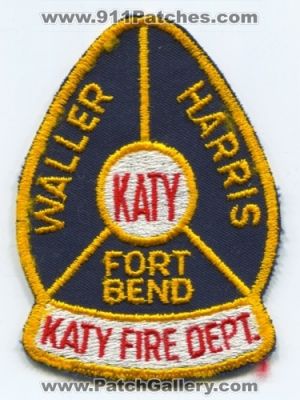 Katy Fire Department (Texas)
Scan By: PatchGallery.com
Keywords: dept. waller harris fort ft. bend