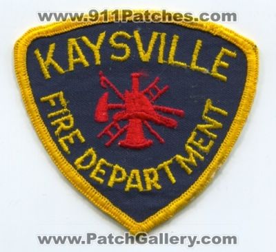 Kaysville Fire Department (Utah)
Scan By: PatchGallery.com
Keywords: dept.