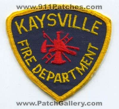 Kaysville Fire Department (Utah)
Scan By: PatchGallery.com
Keywords: dept.
