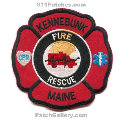 Kennebunk Fire Rescue Department Patch (Maine)
Scan By: PatchGallery.com
Keywords: dept. cpr