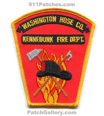 Kennebunk Fire Department Washington Hose Company Patch (Maine)
Scan By: PatchGallery.com
Keywords: dept. co.