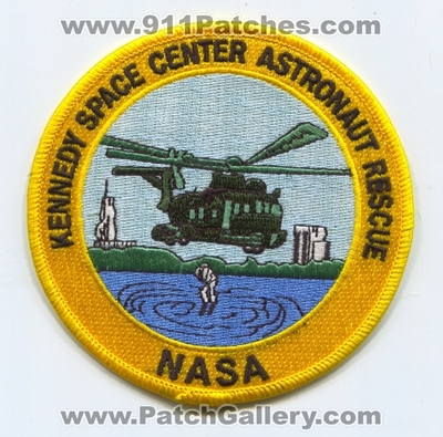Kennedy Space Center Astronaut Rescue NASA Patch (Florida)
Scan By: PatchGallery.com
Keywords: fire department dept. helicopter shuttle