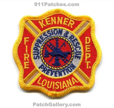 Kenner Fire Department Patch (Louisiana)
Scan By: PatchGallery.com
Keywords: dept. suppression and & prevention prevention