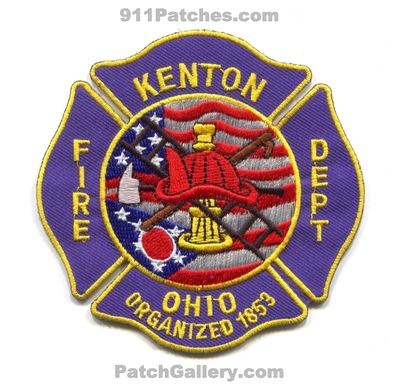Kenton Fire Department Patch (Ohio)
Scan By: PatchGallery.com
Keywords: dept. organized 1853