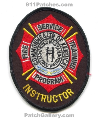 Kentucky Fire Service Training Program Instructor Patch (Kentucky)
Scan By: PatchGallery.com
Keywords: academy