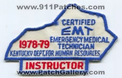 Kentucky State EMT Instructor (Kentucky)
Scan By: PatchGallery.com
Keywords: ems certified department dept. for human resources emergency medical technician 1978-79