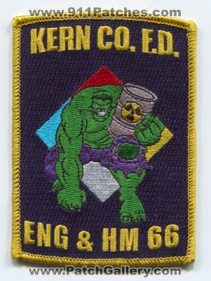 Kern County Fire Department Station 66 Patch (California)
Scan By: PatchGallery.com
[b]Patch Made By: 911Patches.com[/b]
Keywords: co. company dept. kcfd k.c.f.d. engine & and hm hazmat haz-mat hulk