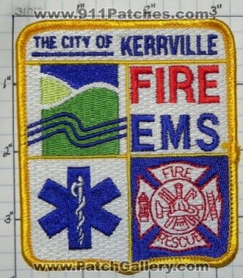 Kerrville Fire Rescue EMS Department (Texas)
Thanks to swmpside for this picture.
Keywords: dept. the city of