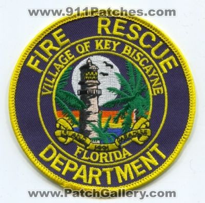 Key Biscayne Fire Rescue Department (Florida)
Scan By: PatchGallery.com
Keywords: dept. village of