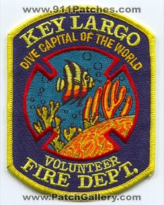 Key Largo Volunteer Fire Department Patch (Florida)
Scan By: PatchGallery.com
Keywords: vol. dept. dive capital of the world