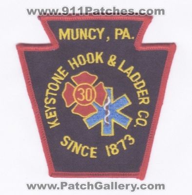 Keystone Fire Hook and Ladder Company (Pennsylvania)
Thanks to Paul Howard for this scan.
Keywords: 30 & co. muncy pa.
