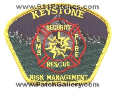 Keystone Resort Fire Rescue EMS Patch (Colorado)
Thanks to Jack Bol for this scan.
Keywords: ski area security risk management