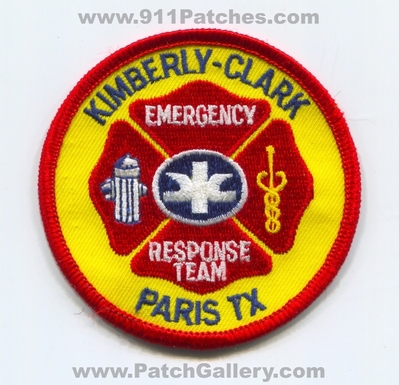 Kimberly Clark Emergency Response Team Paris Patch (Texas)
Scan By: PatchGallery.com
Keywords: ert fire department dept. industrial