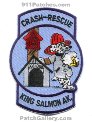 King Salmon Airport Fire Department Crash Rescue CFR Patch (Alaska)
Scan By: PatchGallery.com
Keywords: dept. arff aircraft firefighter firefighting