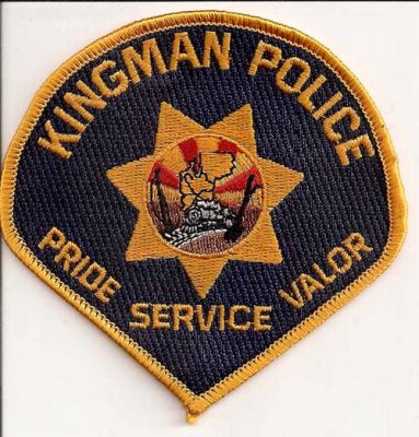 Kingman Police
Thanks to EmblemAndPatchSales.com for this scan.
Keywords: arizona