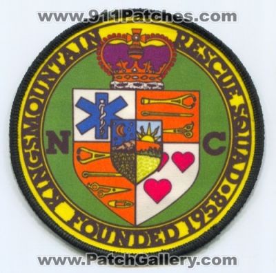 Kings Mountain Rescue Squad Patch (North Carolina)
Scan By: PatchGallery.com
Keywords: ems
