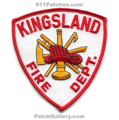 Kingsland Fire Department Patch (Georgia)
Scan By: PatchGallery.com
Keywords: dept.