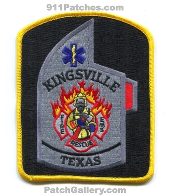 Kingsville Fire Department Patch (Texas)
Scan By: PatchGallery.com
Keywords: rescue ems dept.