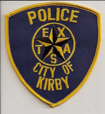 Kirby Police
Thanks to EmblemAndPatchSales.com for this scan.
Keywords: texas city of