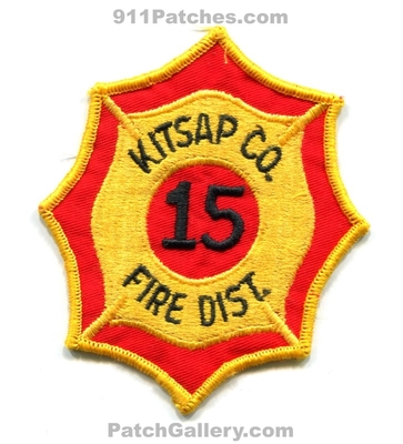 Kitsap County Fire District 15 Patch (Washington)
Scan By: PatchGallery.com
Keywords: co. dist. number no. #15 department dept.