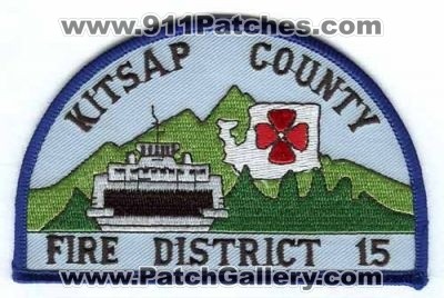 Kitsap County Fire District 15 Patch (Washington)
Scan By: PatchGallery.com
Keywords: co. dist. number no. #15 department dept.
