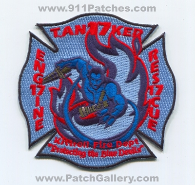Kittrell Fire Department Station 17 Patch (Tennessee)
Scan By: PatchGallery.com
Keywords: Dept. Engine Rescue Tanker Company Co. "Protecting the Blue Devils"