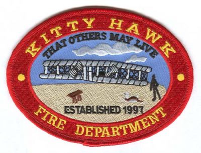 Kitty Hawk Fire Department Patch (North Carolina)
[b]Scan From: Our Collection[/b]
(Confirmed)
www.kittyhawkfd.com

Keywords: dept. that others may live