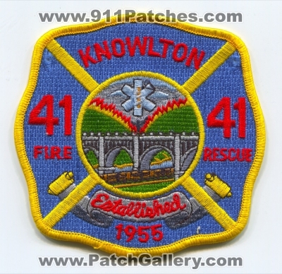 Knowlton Township Fire and Rescue Company Number 1 Station 41 Patch (New Jersey)
Scan By: PatchGallery.com
Keywords: twp. & co. no. #1 department dept.