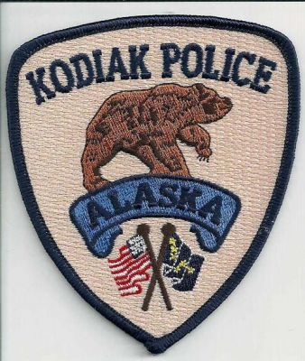 Kodiak Police
Thanks to EmblemAndPatchSales.com for this scan.
Keywords: alaska