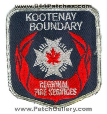 Kootenay Boundary Regional Fire Services (Canada BC)
Scan By: PatchGallery.com
Keywords: department dept.
