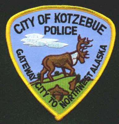 Kotzebue Police
Thanks to EmblemAndPatchSales.com for this scan.
Keywords: alaska city of