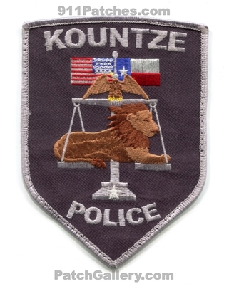 Kountze Police Department Patch (Texas)
Scan By: PatchGallery.com
Keywords: dept.