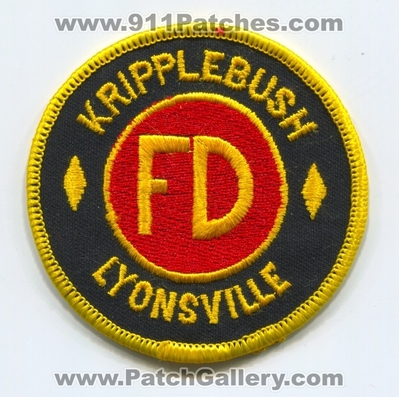 Kripplebush Lyonsville Fire Department Patch (New York)
Scan By: PatchGallery.com
Keywords: dept. fd