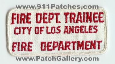 Los Angeles City Fire Department Trainee (California)
Thanks to Mark C Barilovich for this scan.
Keywords: la city of