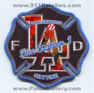 Los Angeles City Fire Department Station 1 Patch (California)
Scan By: PatchGallery.com
Keywords: Dept. LAFD L.A.F.D. Company Co. Dodgers Baseball Team