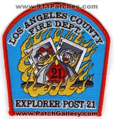 Los Angeles County Fire Department Explorer Post 21 (California)
Thanks to Paul Howard for this scan.
Keywords: lacofd l.a. co. f.d. dept.