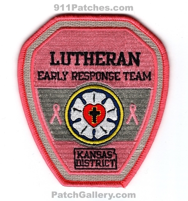 Lutheran Early Response Team LERT Kansas District The Pink Patch Project (Kansas)
Scan By: PatchGallery.com
[b]Patch Made By: 911Patches.com[/b]
Keywords: l.e.r.t. ems
