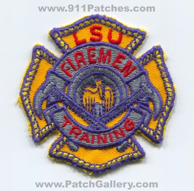 Louisiana State University LSU Firemen Training Fire Patch (Louisiana)
Scan By: PatchGallery.com
Keywords: l.s.u. school academy