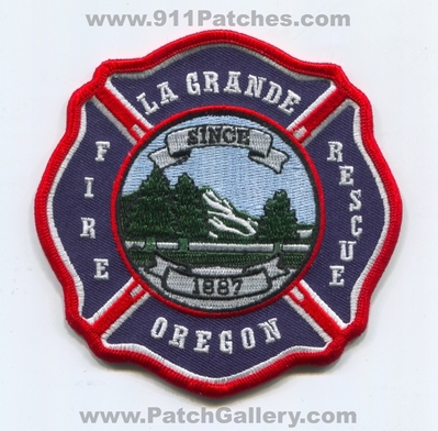La Grande Fire Rescue Department Patch (Oregon)
Scan By: PatchGallery.com
Keywords: lagrande dept. since 1887