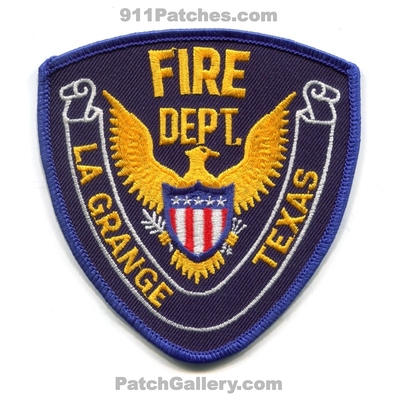 La Grange Fire Department Patch (Texas)
Scan By: PatchGallery.com
Keywords: lagrange dept.