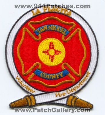 La Placita Volunteer Fire Department Patch (New Mexico)
[b]Scan From: Our Collection[/b]
[b]Patch Made By: 911Patches.com[/b]
Keywords: vol. dept. san miguel county co.